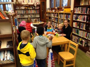 Pretending to be dinosaurs