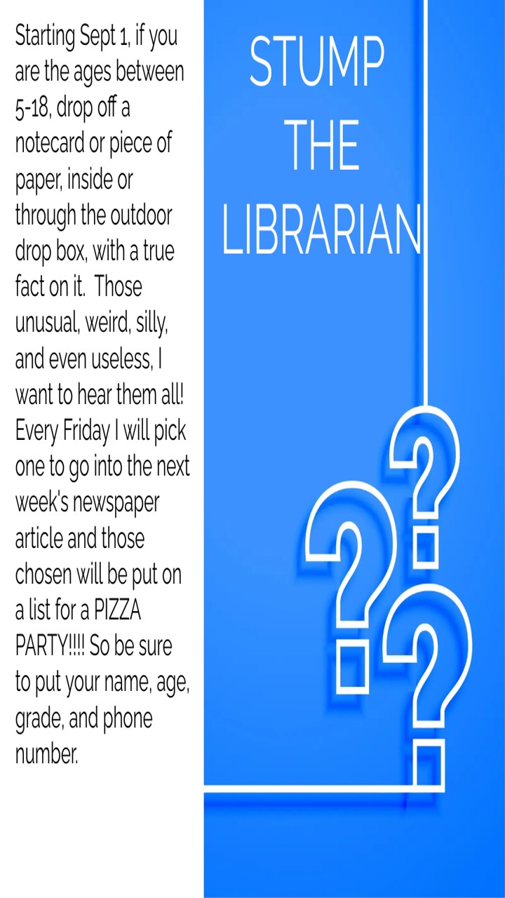Stump the Librarian Lakota City Library
